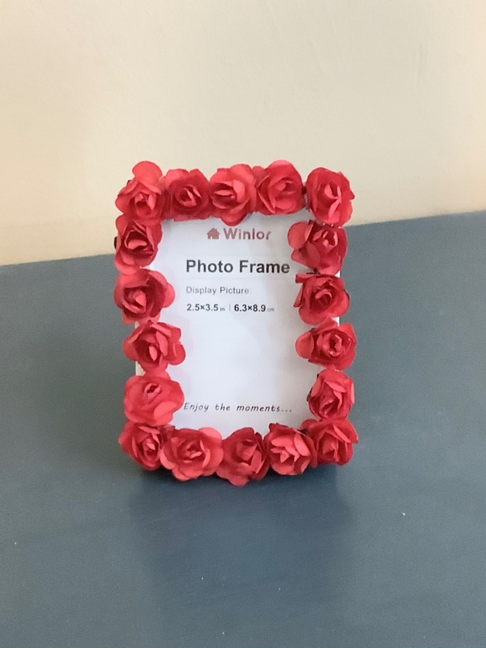 2.5” x 3.5” mini rosebud frame…you pick colors